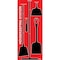 5S Supplies 5S Housekeeping Shadow Board Broom Station Version 5- Red Board / Black Shadows  With Broom HSB-V5-RED-KIT - alternate 1
